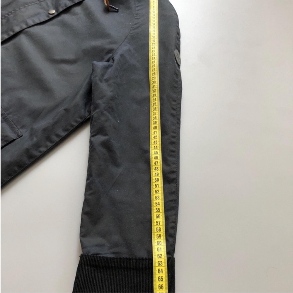 Barbour Navy Hooded Coat - Picture 10 of 13